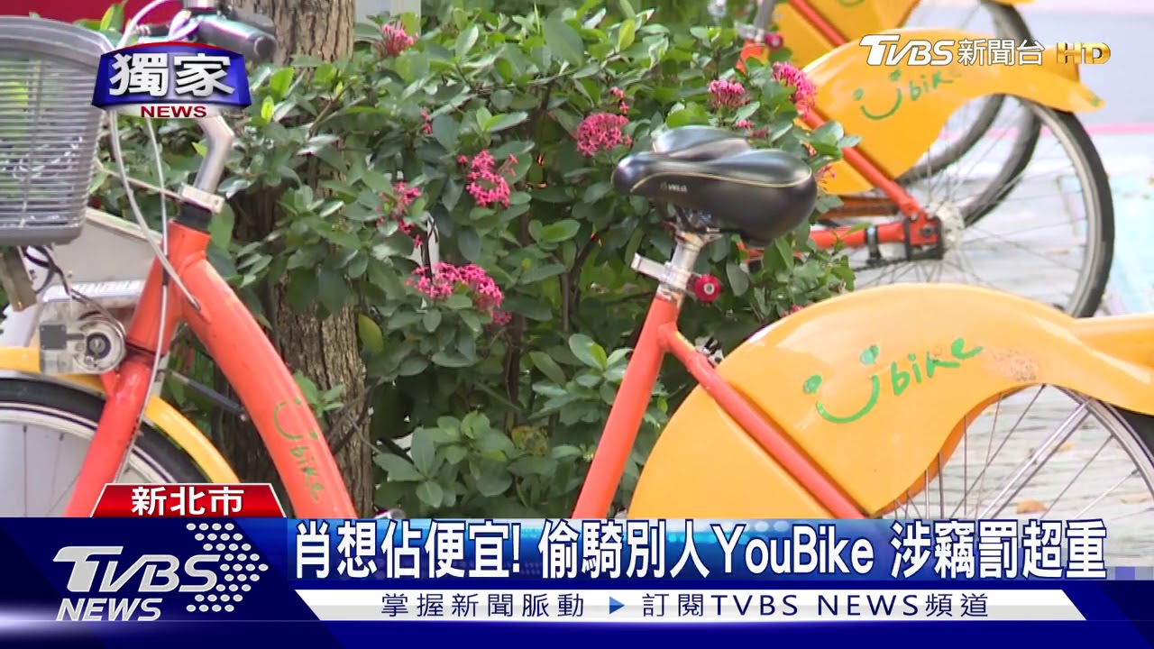 偷騎別人租的YouBike! 男賊落網慘罰3萬