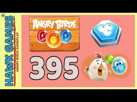 Angry Birds Stella POP Bubble Shooter Level 395 - Walkthrough, No Boosters