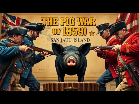 The War Over a Pig? The Shocking True Story of The Pig War (1859) | Pig War B/W U.S.A and Britain!