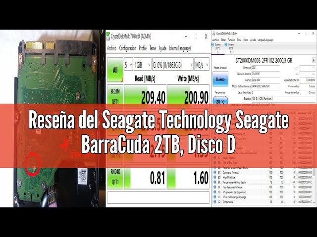 Vídeo relacionado con Seagate BarraCuda 2TB, Disco Duro Interno, HDD, 3.5 Pulgadas, SATA 6 GB/s, 7200 RPM, cache de 256 MB para computador de sobremesa y PC, embalagem aberta fácil, Rescue Services (ST2000DMZ08)