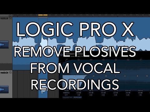 Logic Pro X - Remove Plosives from Vocal Recordings