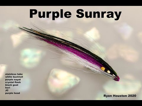 TYING THE PURPLE SUNRAY SALMON TUBE FLY WITH RYAN HOUSTON
