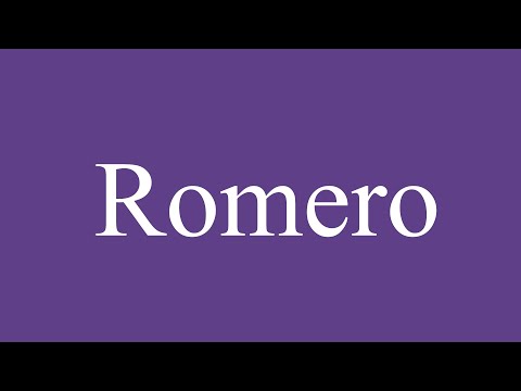 How To Pronounce ''Romero'' (Rosemary) Correctly in Spanish