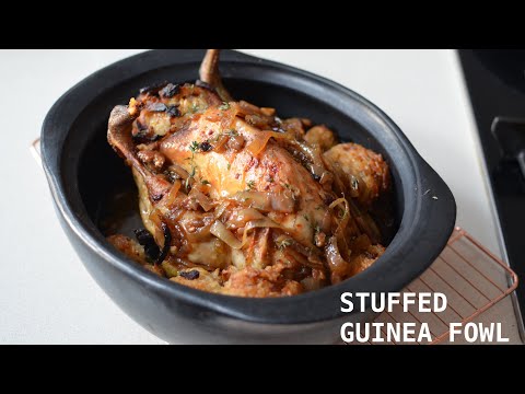 Juicy WHOLE ROASTED GUINEA FOWL recipe ✅ WITH STUFFING /Ndudu by Fafa