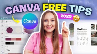 6 CANVA TIPS to Make Using Canva Free Easier | Canva Tutorial 2025