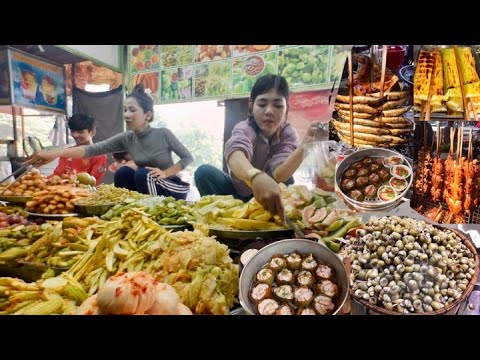 Amazing! Cambodian Countryside Street Food Market Walking Tour @ Kien Svay Resort, Kandal Province