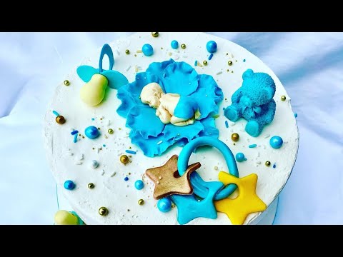Baby shower cake for boy