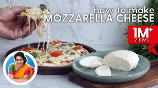 How to make Mozzarella Cheese at Home | 2 Ingredient Pizza Cheese | मोजरेला चीज़ | Pankaj Bhadouria