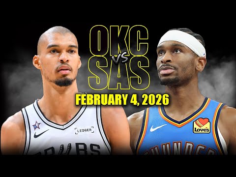Oklahoma City Thunder vs San Antonio Spurs Full Game Highlights – February 4, 2026 | NBA Season