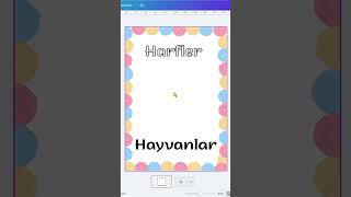Canva’da Çocuklar İçin Dijital Boyama Kitabı Hazırladım 🎨 #canva #boyamakitabı #