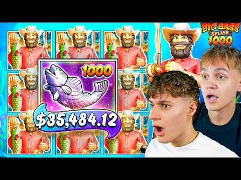 WE GOT A 5 SCATTER ON BIG BASS SPLASH 1000