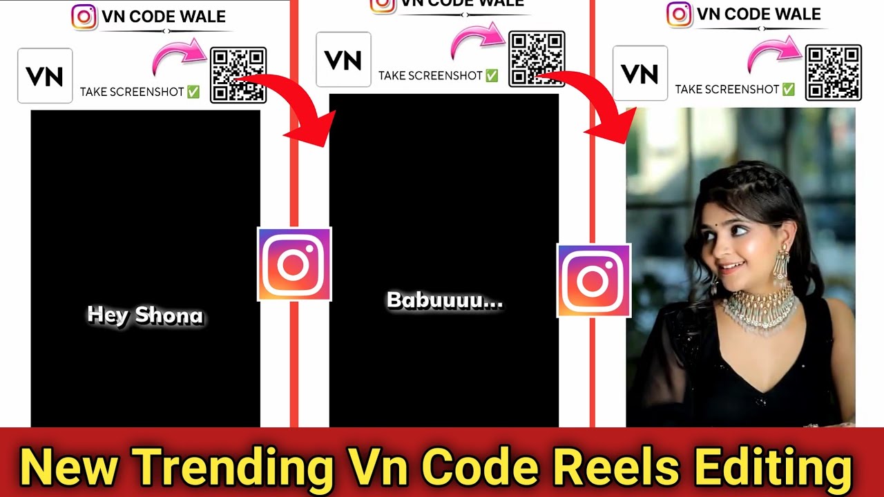 Trending reels editing in vn || vn code se reels kaise banaye || instagram viral reels editing ||