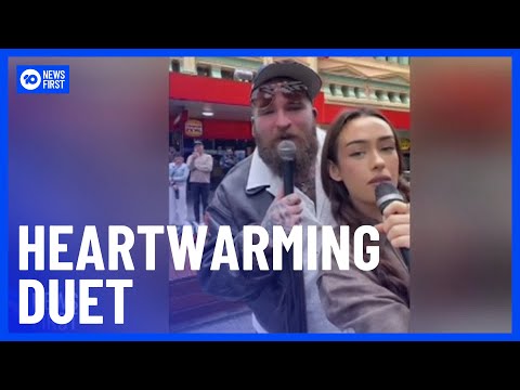 Teddy Swims Surprises Busker By Joining In On 'Lose Control' | 10 News First