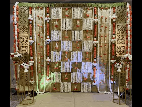 Traditional Orange backdrop | Eco friendly backdrop | Indian decor | usa decor | Sowji's Kitchen