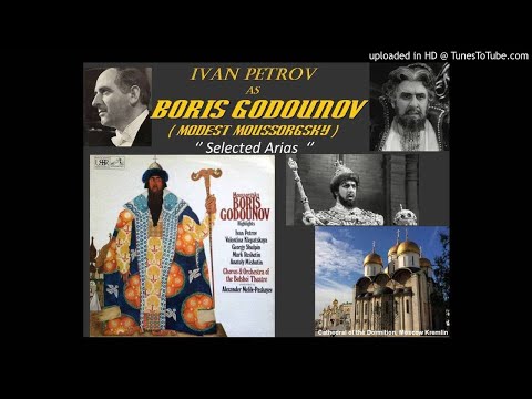IVAN PETROV, Bass as BORIS GODOUNOV, Bolshoi Orch. and Choir