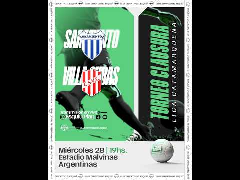 🔴 VIVO | SARMIENTO vs VILLA CUBAS - TORNEO CLAUSURA