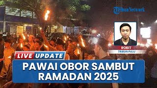 Perayaan Menyambut Bulan Suci Ramadan 1446 Hijriah, Ratusan Warga Talise Palu Mengikuti Pawai Obor