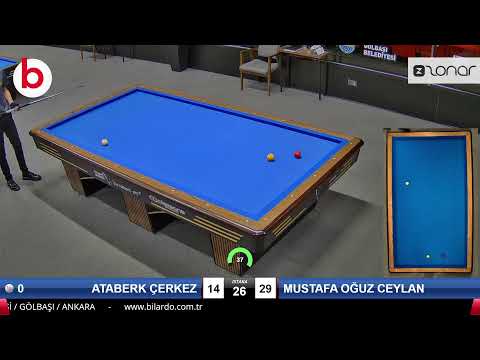 ATABERK ÇERKEZ & MUSTAFA OĞUZ CEYLAN Bilardo Maçı - 2023 U21 FİNAL ETABI-FİNAL GRUBU