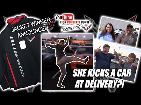 WHY SHE KICKS A CAR DURING CORVETTE DELIVERY & JACKET WINNER!