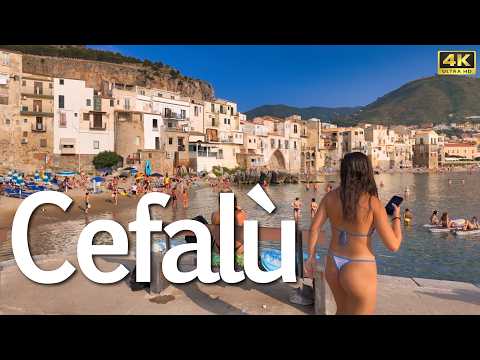 Summer Walk in Cefalù 2025 | Sicily’s Coastal Paradise in 4K