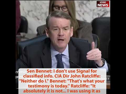 CIA Dir. Ratcliffe: Signal 'Loaded on My Computer Day One -- Permissible Work Use'; Gabbard: Border Crossings Down 85%
