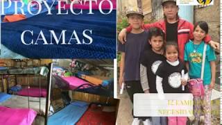 La familia Ríos ya tienen camas, colchones...
