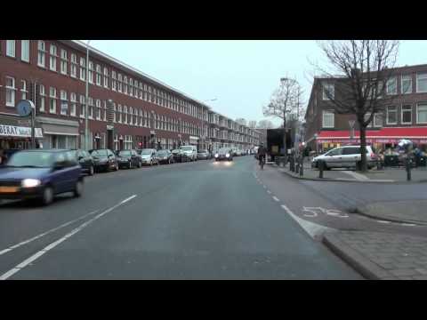 Cab ride bus; Veolia lijn 130: Den Haag-Rijswijk (20150106) (10x versneld)