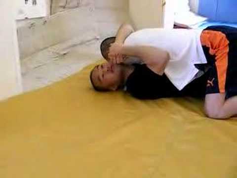 ハーフガードからの頭挿しの肩固め(2008-2-23)