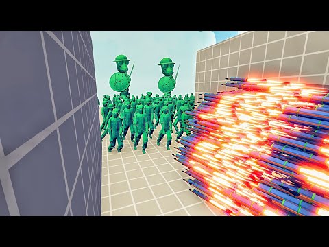 100x PLASTIC SOLDIER + GIANT vs EVERY GOD - Totally Accurate Battle Simulator TABS