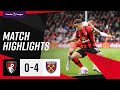 Hammers end run of good form | AFC Bournemouth 0-4 West Ham United