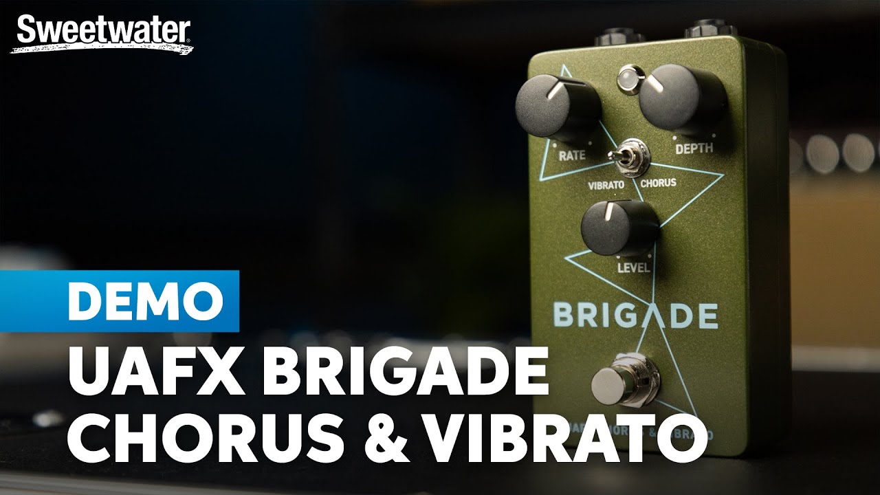 Pedal Guitarra Universal Audio UAFX Brigade Chorus & Vibrato (novo)