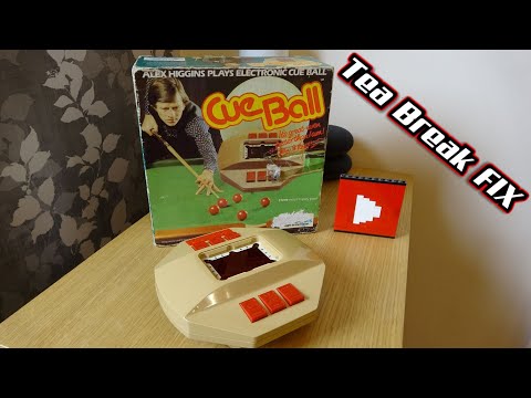 Broken 1980 Alex Higgins Cue Ball Snooker Table Top Electronic Game - Tea Break Fix