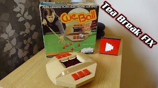 Broken 1980 Alex Higgins Cue Ball Snooker Table Top Electronic Game - Tea Break Fix