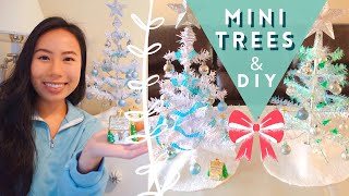 Decorating Mini Christmas Trees + DIY || DOLLAR TREE
