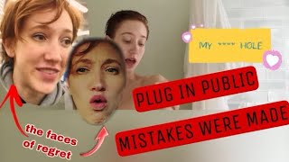 @N@L PLUG ALMOST FALLS OUT IN PUBLIC!