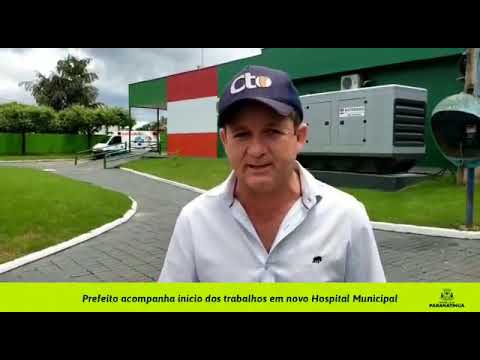 Prefeito de Paranatinga Marquinhos do Dedé acompanhou o início das atividades no novo Hospital Municipal.