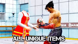Tekken Tag Tournament 2 - All Unique Items Animations / Moves Showcase (4K)