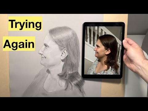 My Second Attempt at Drawing a Portrait of My Wife