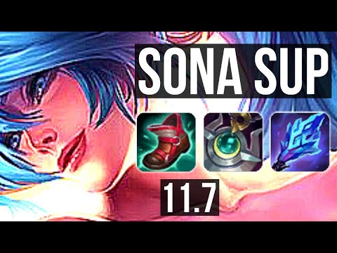 SONA & Sivir vs GRAGAS & Brand (SUPPORT) | 3/0/13, Rank 7 Sona, 500+ games | NA Grandmaster | v11.7