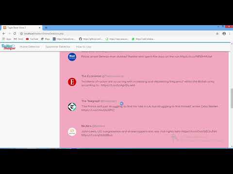 Twitter Spam Detection using PHP GUI in Python Projects