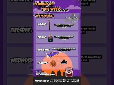 This Week's Stream Schedule - 11/24/2025 📆