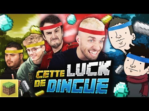 SQUEEZIE GAMING -  THIS CRAZY LUCK!  😲 (Minecraft ft. Bob Lennon, Laink, Terracid, Doigby, Fuze III)