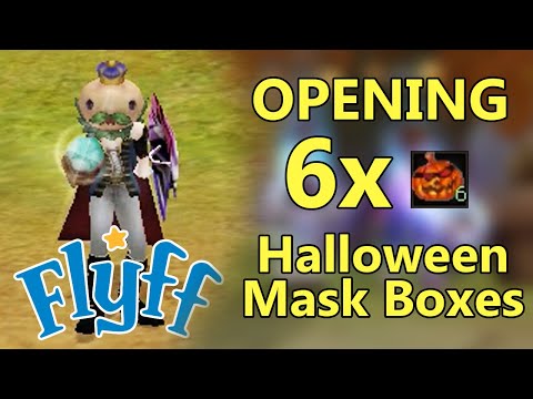 FLYFF - Opening 6 Halloween Mask Boxes