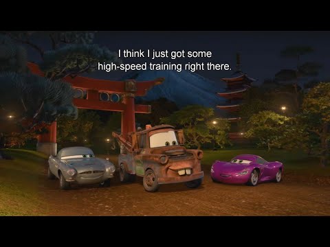cars 2/ spy training tow mater (Tokyo)/ best scene