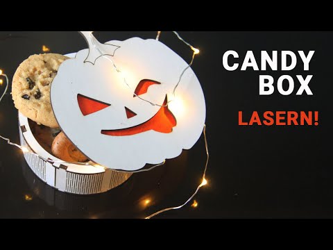 CANDY BOX: Holz und Karton mit Mr Beam Lasercutter biegen