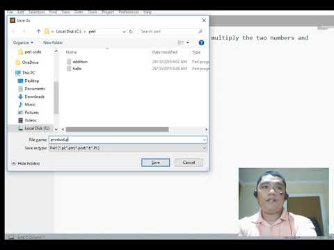Product of Two Numbers in PERL