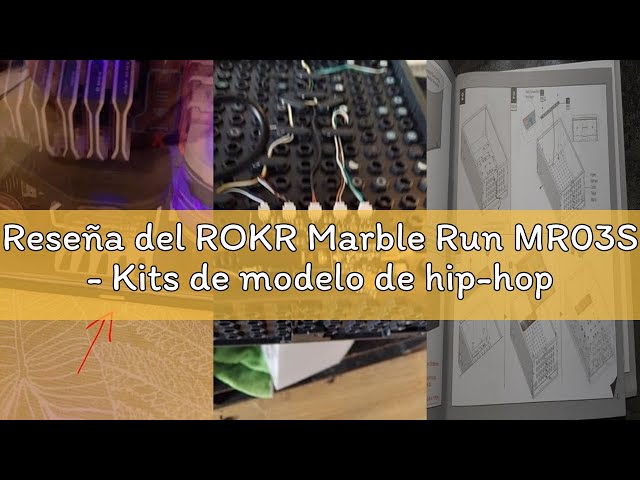 Vídeo relacionado con ROKR Caja de rompecabezas 3D de plástico de Marble Run La Ciudad de la Alquimia Kits de modelo para adultos con activación de sonido, para construir Cyberpunk Steampunk configuración de escritorio