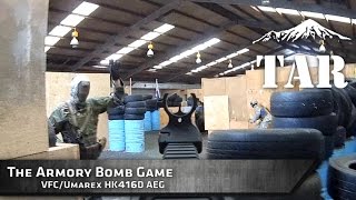 preview picture of video 'The Armory - Bomb Game  - VFC/Umarex HK416 (GunCam)'