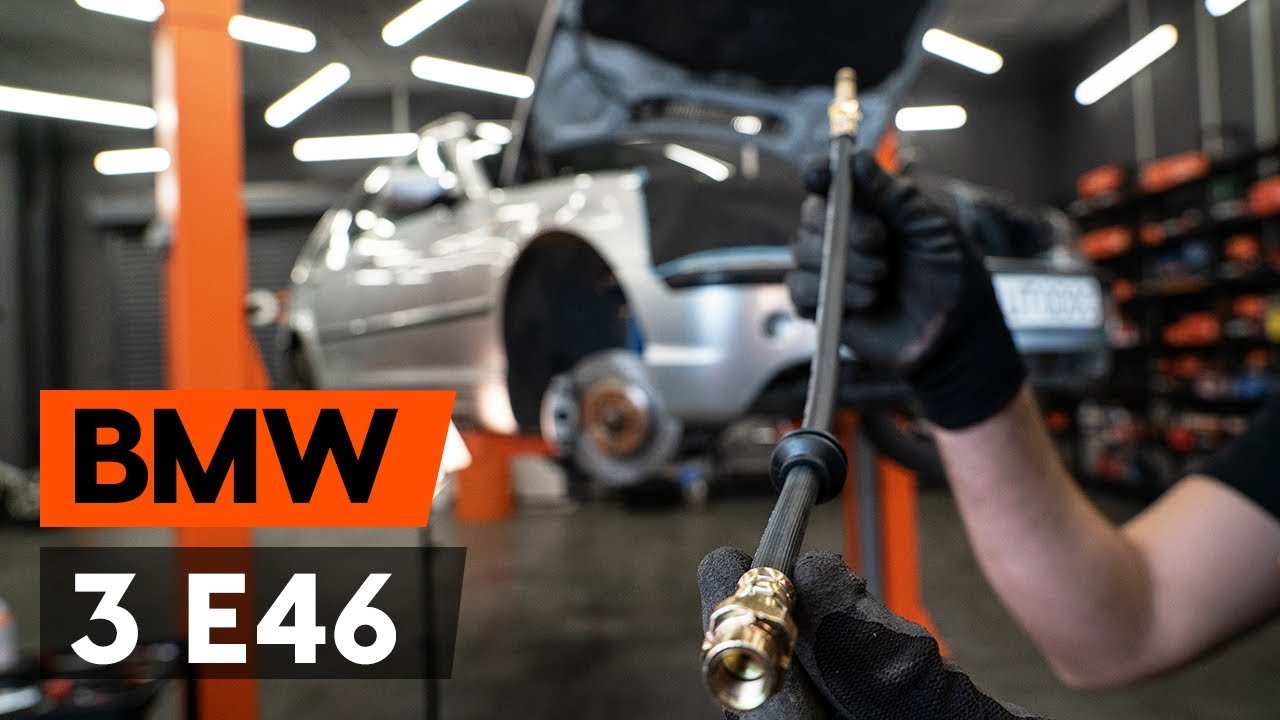 Jak wymienić przewód hamulcowy elastyczny przód w BMW E46 touring - poradnik naprawy