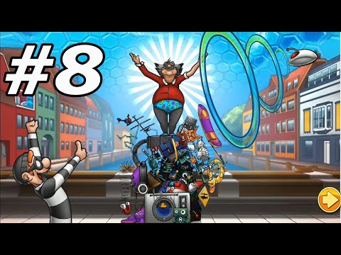 Robbery Bob 2  - seagull bay (Levels 11-20) - Gameplay Walkthrough Part 8